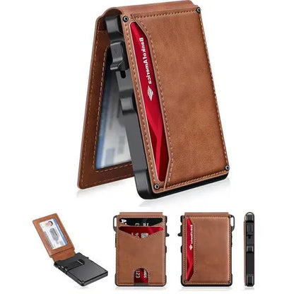 ⚡70K+Minimalist Pop-Up Leather Wallet for Men